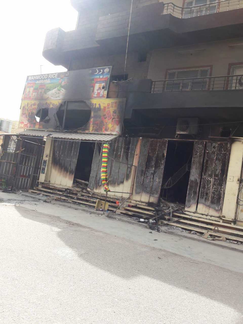 Burned properties in Tuz Khurmatu.